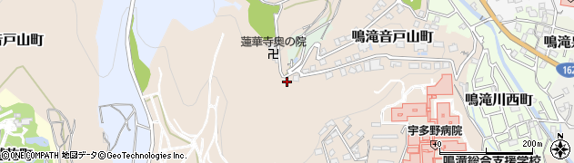京都府京都市右京区鳴滝音戸山町周辺の地図
