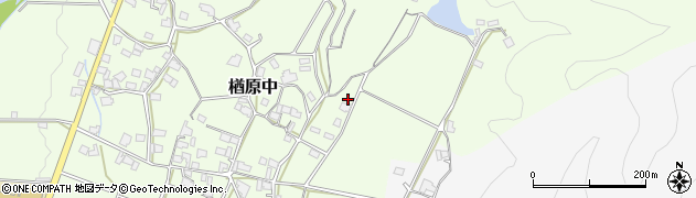 岡山県美作市楢原中526周辺の地図
