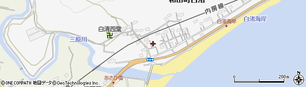 千葉県南房総市和田町白渚1182周辺の地図