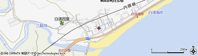 千葉県南房総市和田町白渚574周辺の地図
