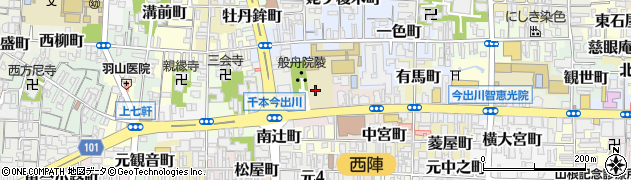 京都府京都市上京区般舟院前町周辺の地図
