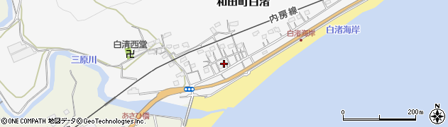 千葉県南房総市和田町白渚569周辺の地図