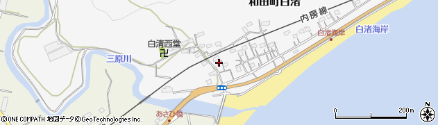千葉県南房総市和田町白渚598周辺の地図