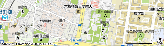 京都府京都市左京区田中門前町周辺の地図