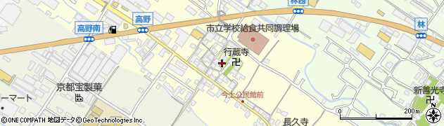 滋賀県栗東市高野419周辺の地図