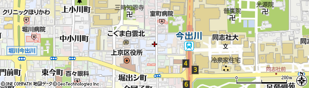 京都府京都市上京区築山北半町周辺の地図
