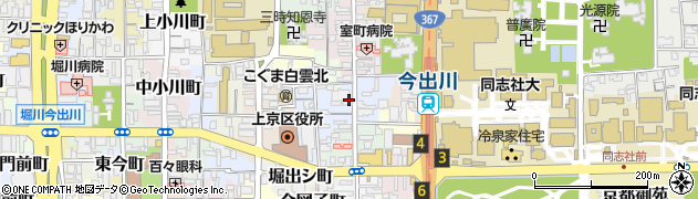 京都府京都市上京区築山北半町周辺の地図