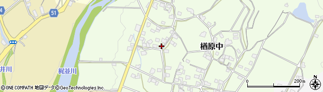 岡山県美作市楢原中347周辺の地図
