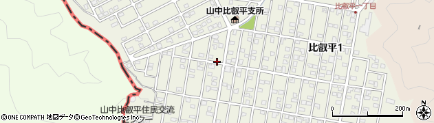 滋賀県大津市比叡平周辺の地図