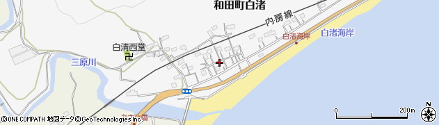 千葉県南房総市和田町白渚573周辺の地図