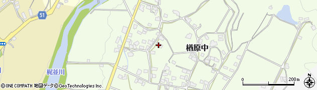 岡山県美作市楢原中459周辺の地図