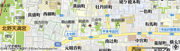 京都府京都市上京区佐竹町125周辺の地図
