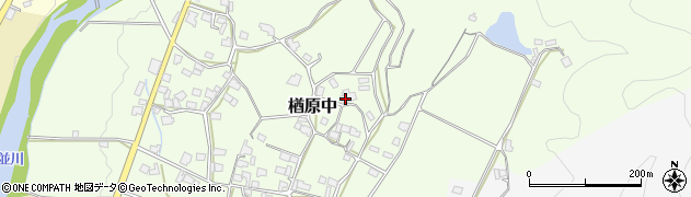 岡山県美作市楢原中542周辺の地図
