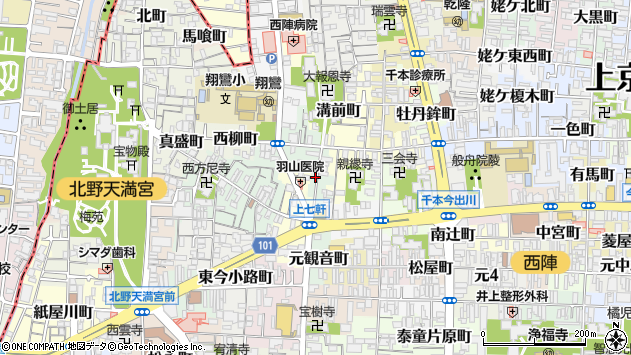 〒602-8316 京都府京都市上京区片原町の地図