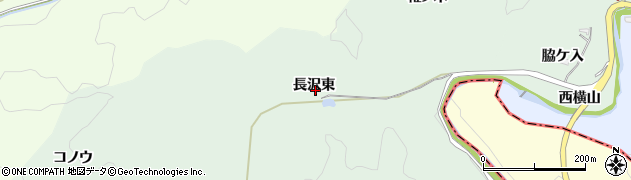 愛知県豊田市長沢町長沢東周辺の地図