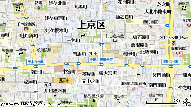 〒602-8445 京都府京都市上京区桜井町の地図