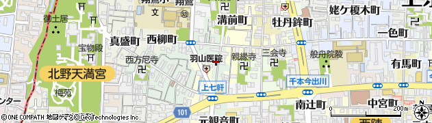 京都府京都市上京区東柳町530周辺の地図