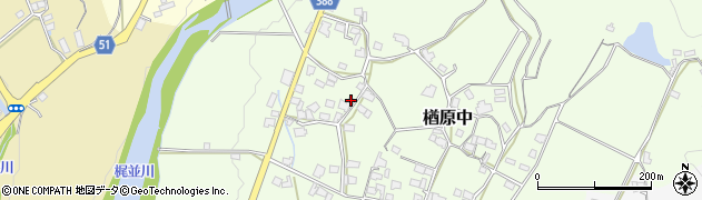 岡山県美作市楢原中349周辺の地図