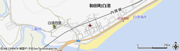 千葉県南房総市和田町白渚576周辺の地図