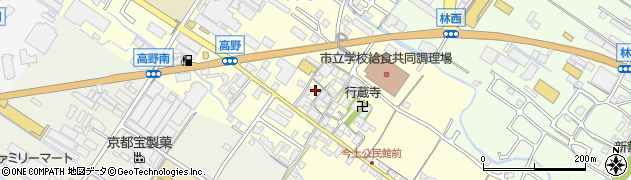 滋賀県栗東市高野392周辺の地図