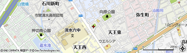 静岡県静岡市清水区天王東8周辺の地図