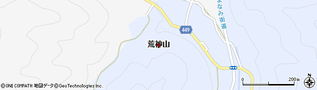 岡山県津山市荒神山周辺の地図
