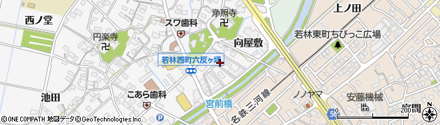 愛知県豊田市若林西町宮下周辺の地図