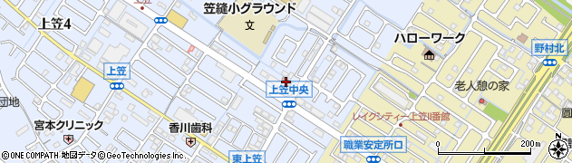 草津上笠郵便局 ＡＴＭ周辺の地図