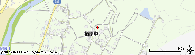 岡山県美作市楢原中558周辺の地図