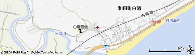 千葉県南房総市和田町白渚1187周辺の地図