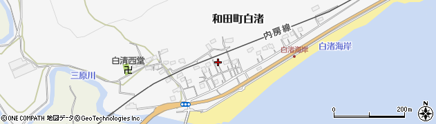 千葉県南房総市和田町白渚565周辺の地図