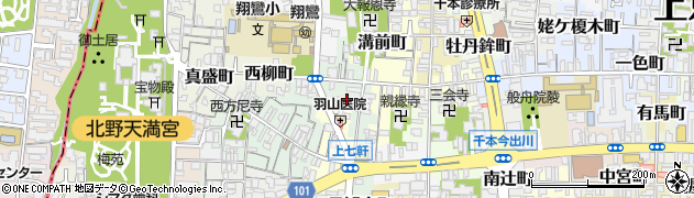 京都府京都市上京区東柳町531周辺の地図