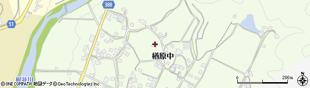 岡山県美作市楢原中453周辺の地図