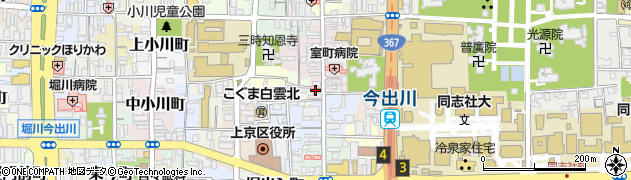 京都府京都市上京区裏築地町99周辺の地図