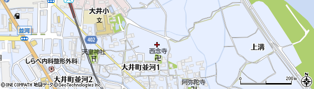 京都府亀岡市大井町並河（北条）周辺の地図