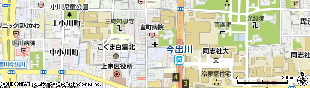 京都府京都市上京区裏築地町96周辺の地図