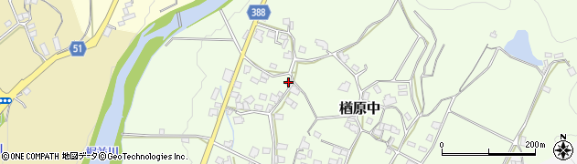 岡山県美作市楢原中435周辺の地図