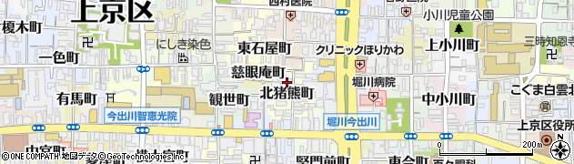 京都府京都市上京区北猪熊町周辺の地図