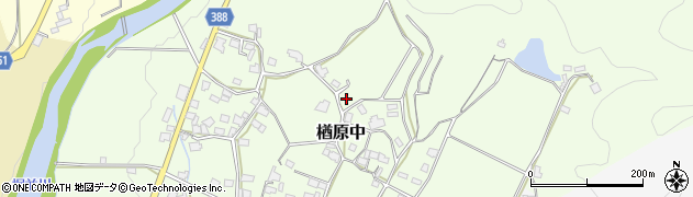 岡山県美作市楢原中924周辺の地図