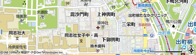 京都府京都市上京区幸神町周辺の地図