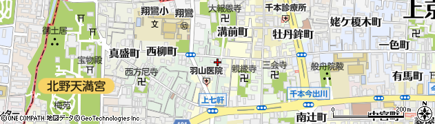 京都府京都市上京区東柳町533周辺の地図