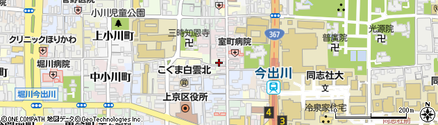 京都府京都市上京区裏築地町97周辺の地図