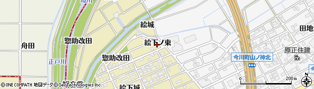 愛知県刈谷市泉田町（絵下ノ東）周辺の地図