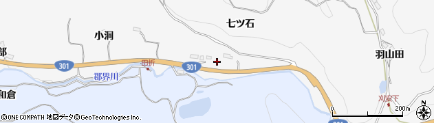 愛知県豊田市大沼町七ツ石周辺の地図