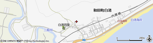 千葉県南房総市和田町白渚607周辺の地図