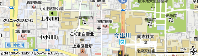 京都府京都市上京区裏築地町94周辺の地図