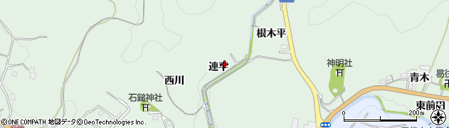 愛知県豊田市花沢町（連平）周辺の地図