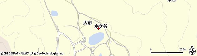 京都府亀岡市稗田野町鹿谷（水ケ谷）周辺の地図