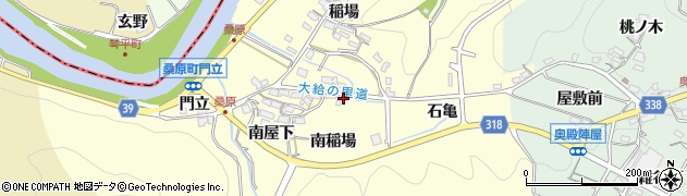愛知県岡崎市桑原町（南稲場）周辺の地図