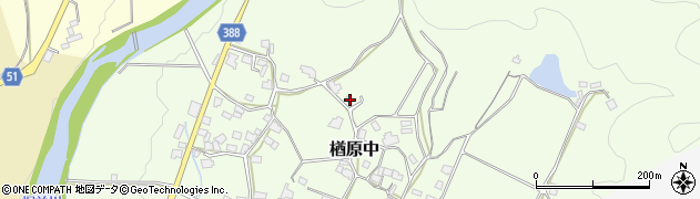 岡山県美作市楢原中441周辺の地図